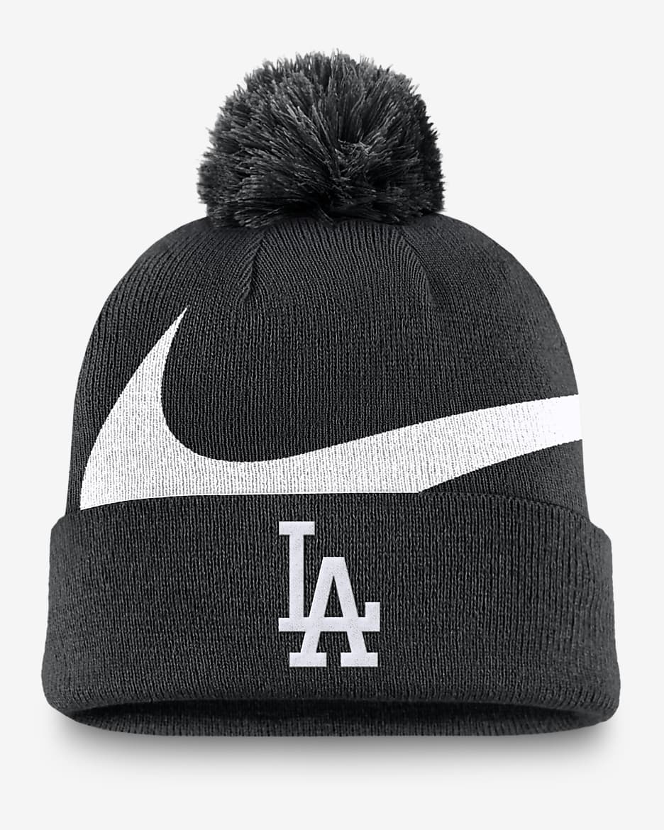 La dodgers beanie with pom best sale